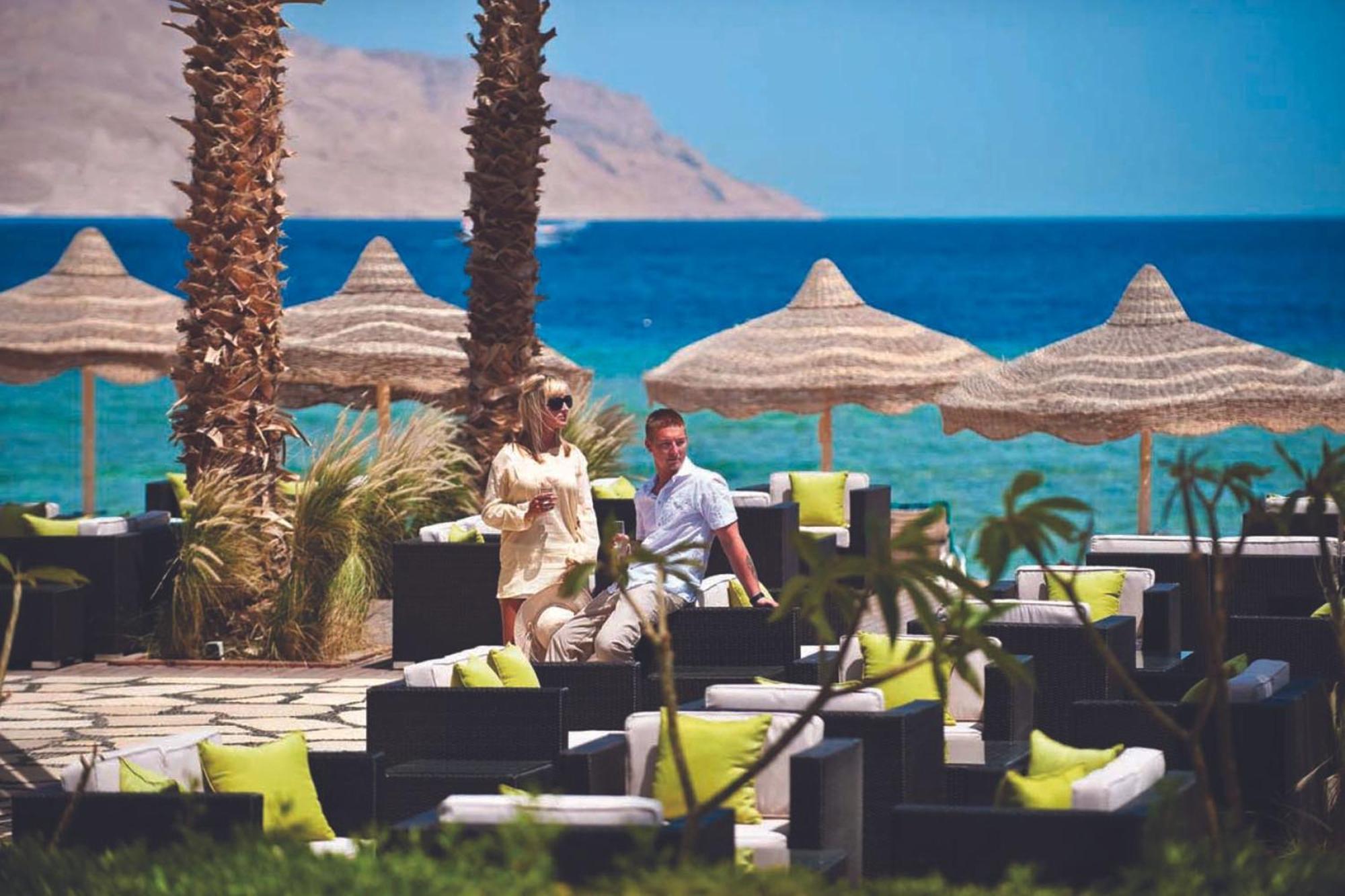 Baron Resort Sharm El Sheikh (Adults Only) Esterno foto Beach at the hotel